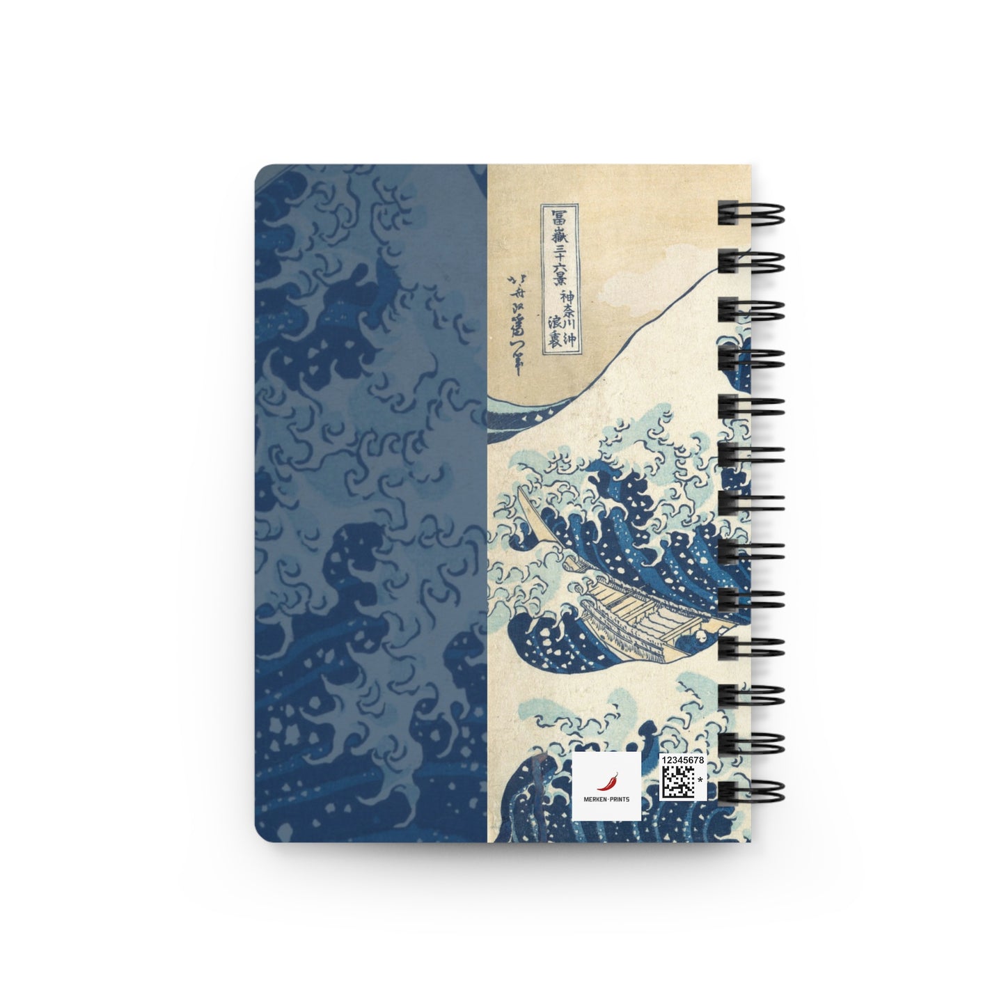Libreta A5 120 páginas - La Gran Ola - Merken Prints