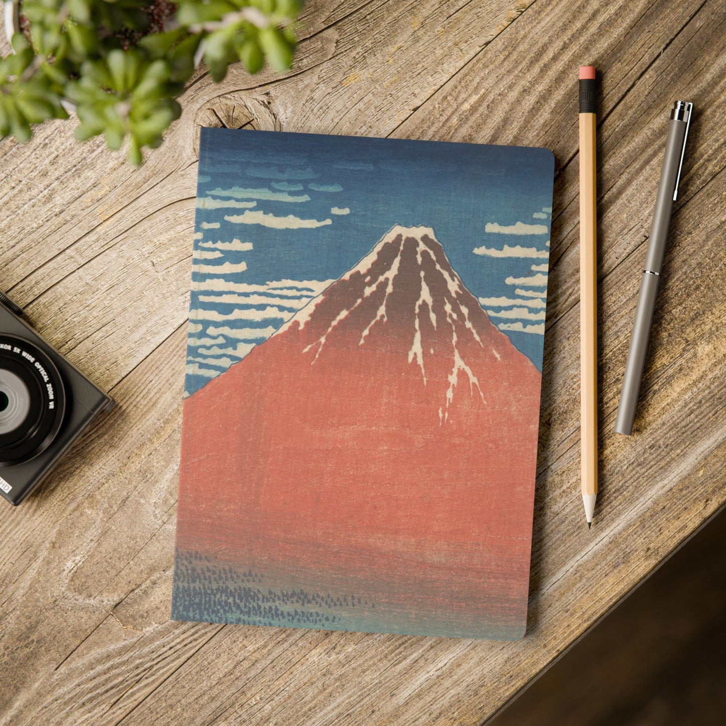Libreta A5 120 páginas - Fuji Rojo - Merken Prints