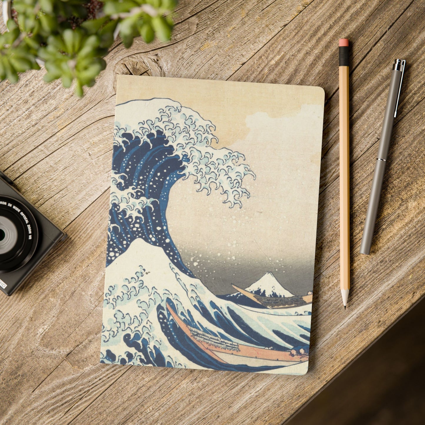 Libreta A5 120 páginas - La Gran Ola - Merken Prints