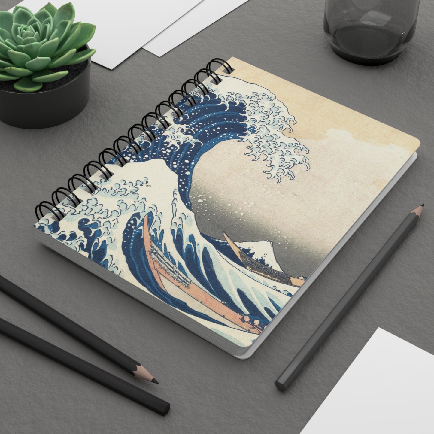 Libreta A5 120 páginas - La Gran Ola - Merken Prints