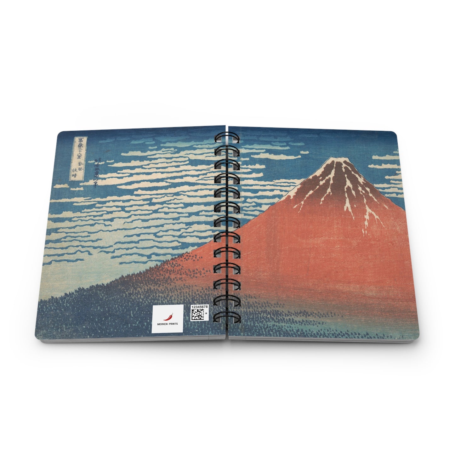 Libreta A5 120 páginas - Fuji Rojo - Merken Prints