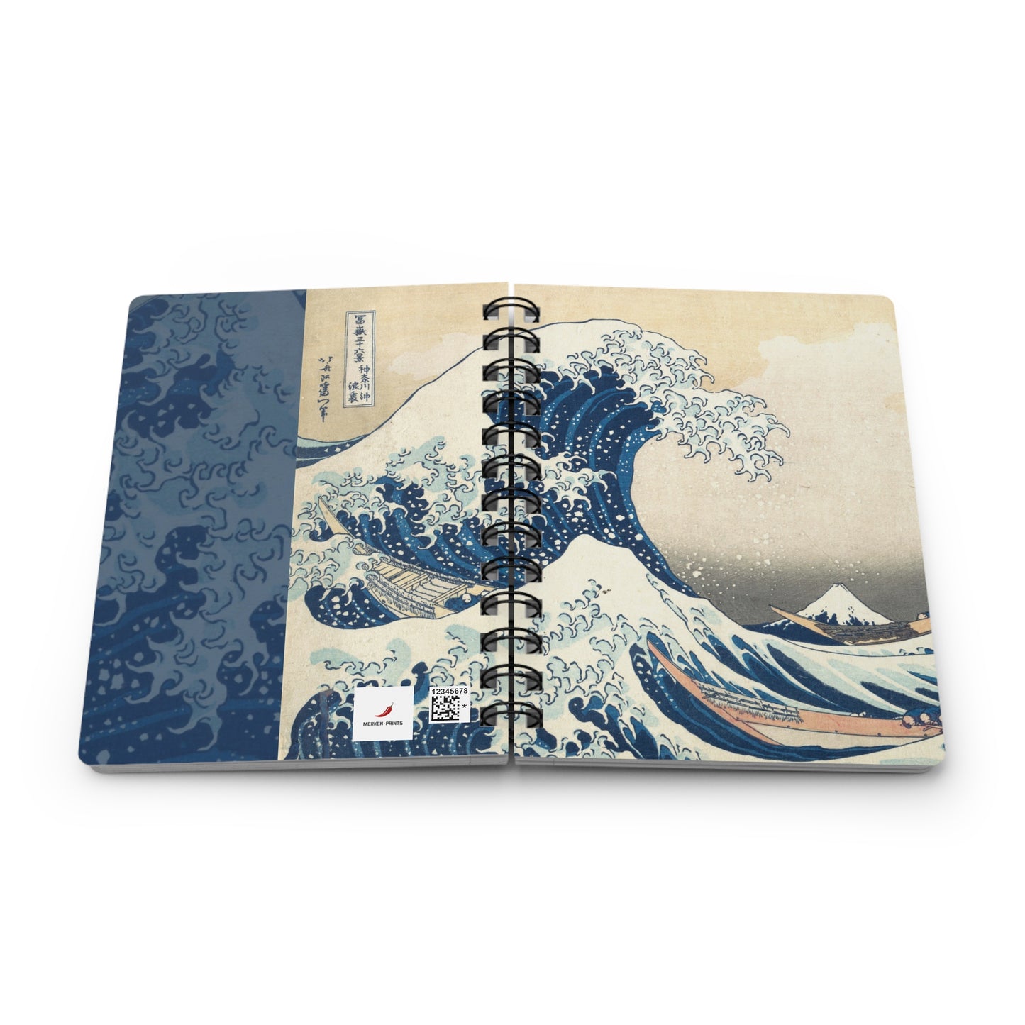 Libreta A5 120 páginas - La Gran Ola - Merken Prints