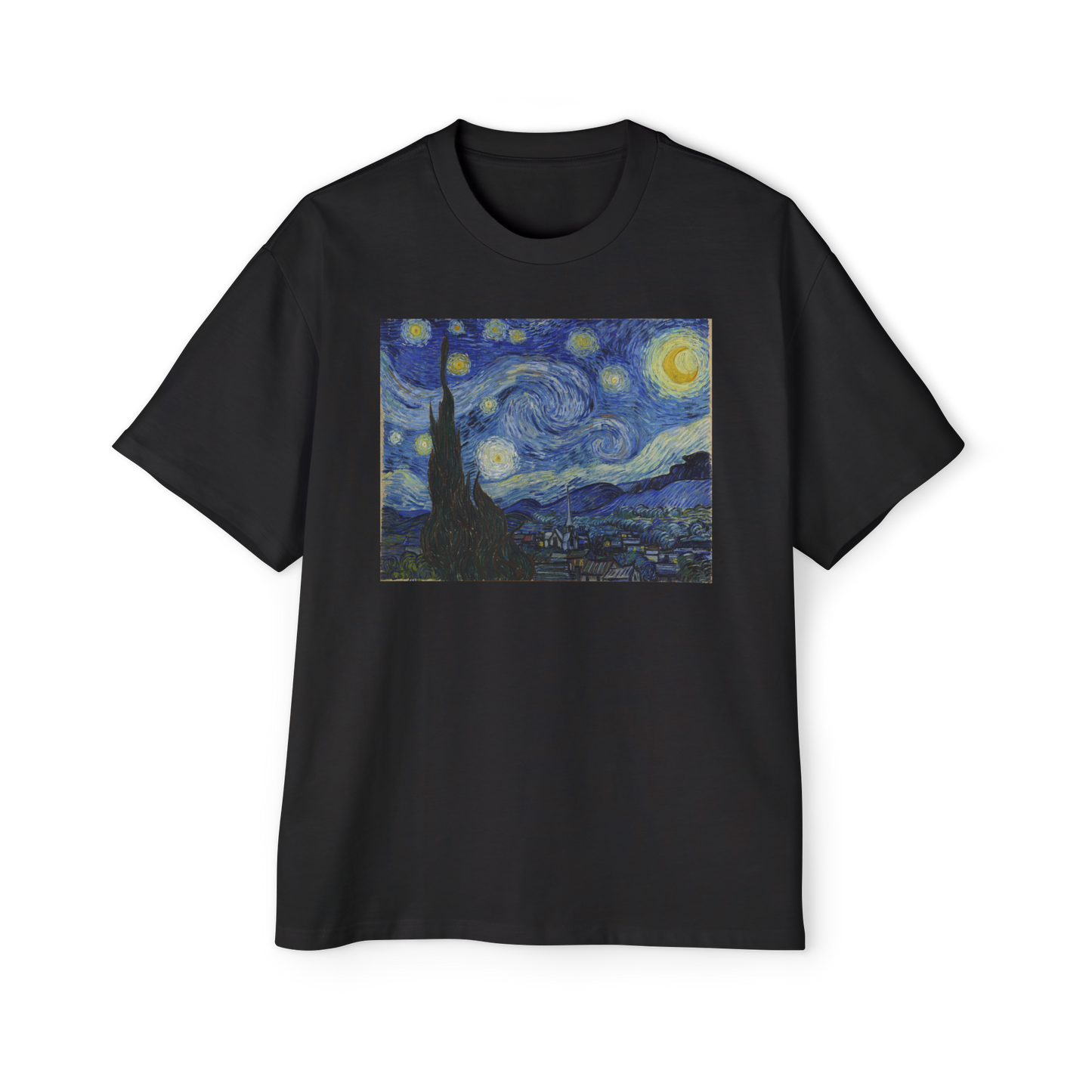 Polera Unisex Algodón - Noche Estrellada Van Gogh - Merken Prints