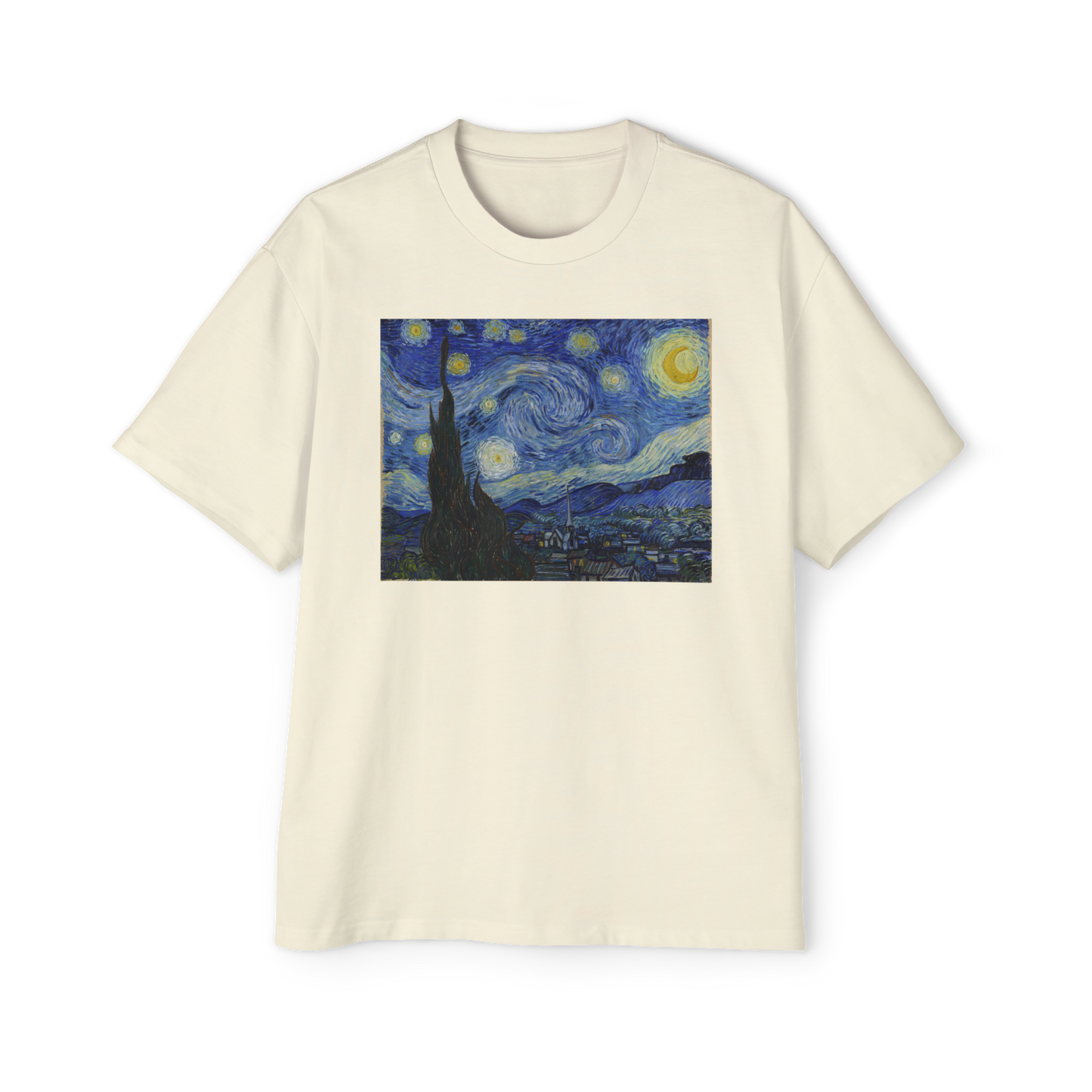 Polera Unisex Algodón - Noche Estrellada Van Gogh - Merken Prints