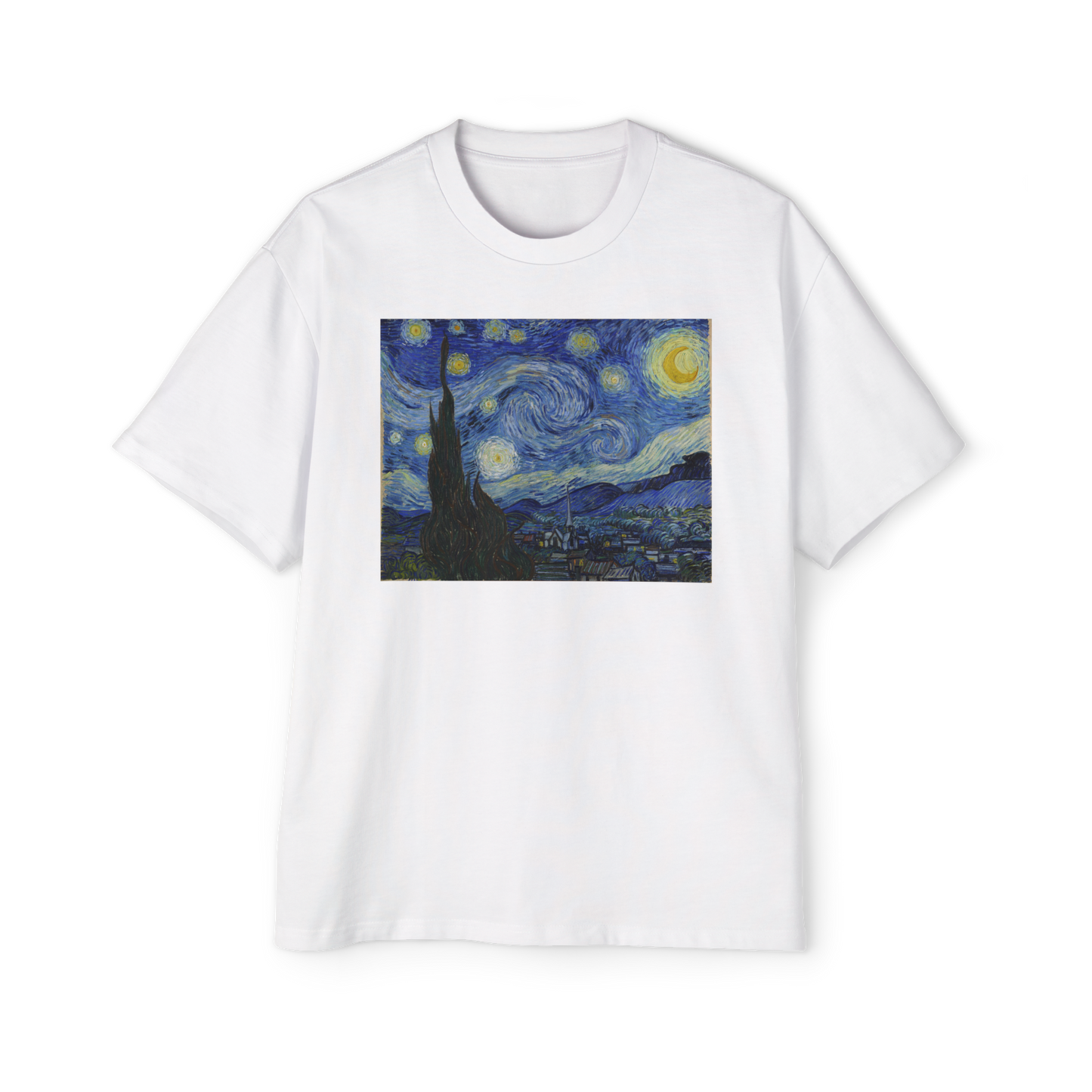 Polera Unisex Algodón - Noche Estrellada Van Gogh - Merken Prints