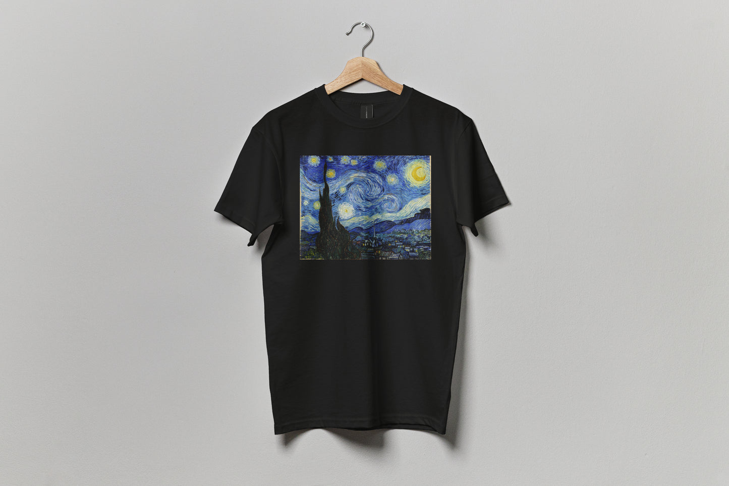 Polera Unisex Algodón - Noche Estrellada Van Gogh - Merken Prints