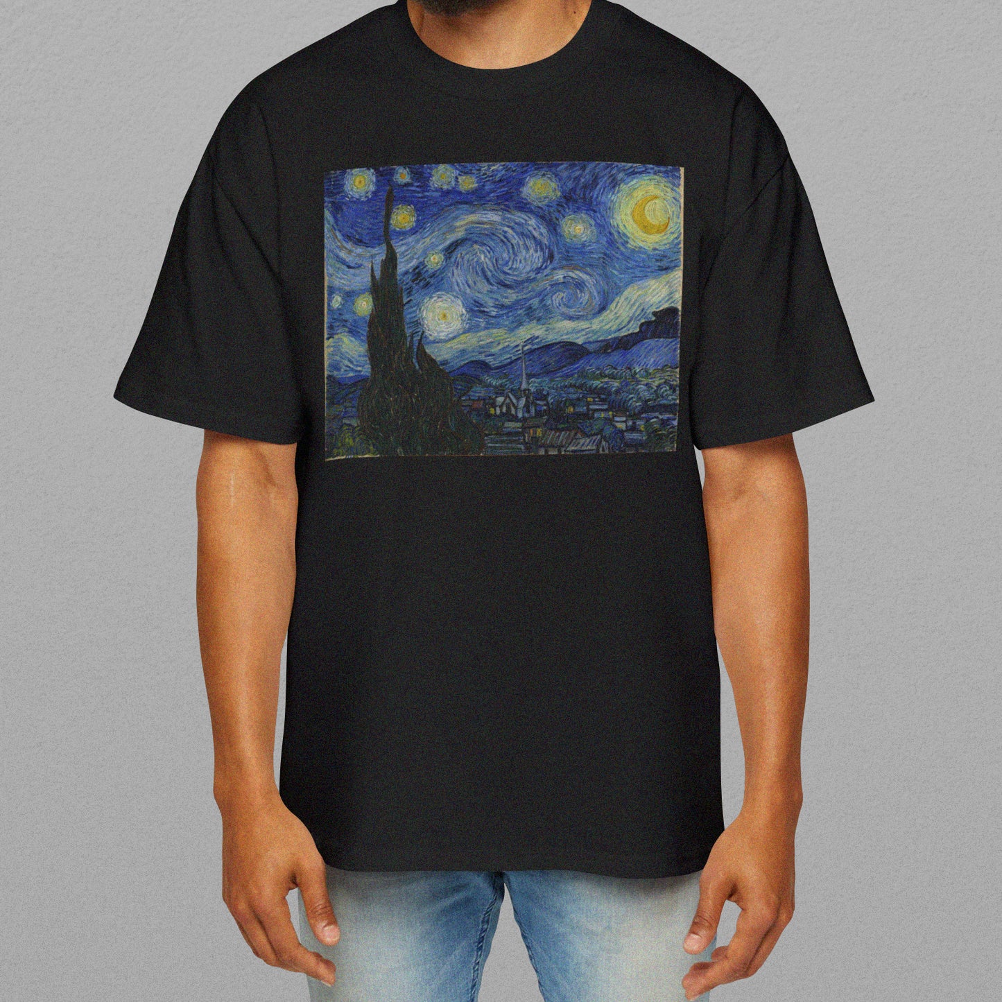 Polera Unisex Algodón - Noche Estrellada Van Gogh - Merken Prints