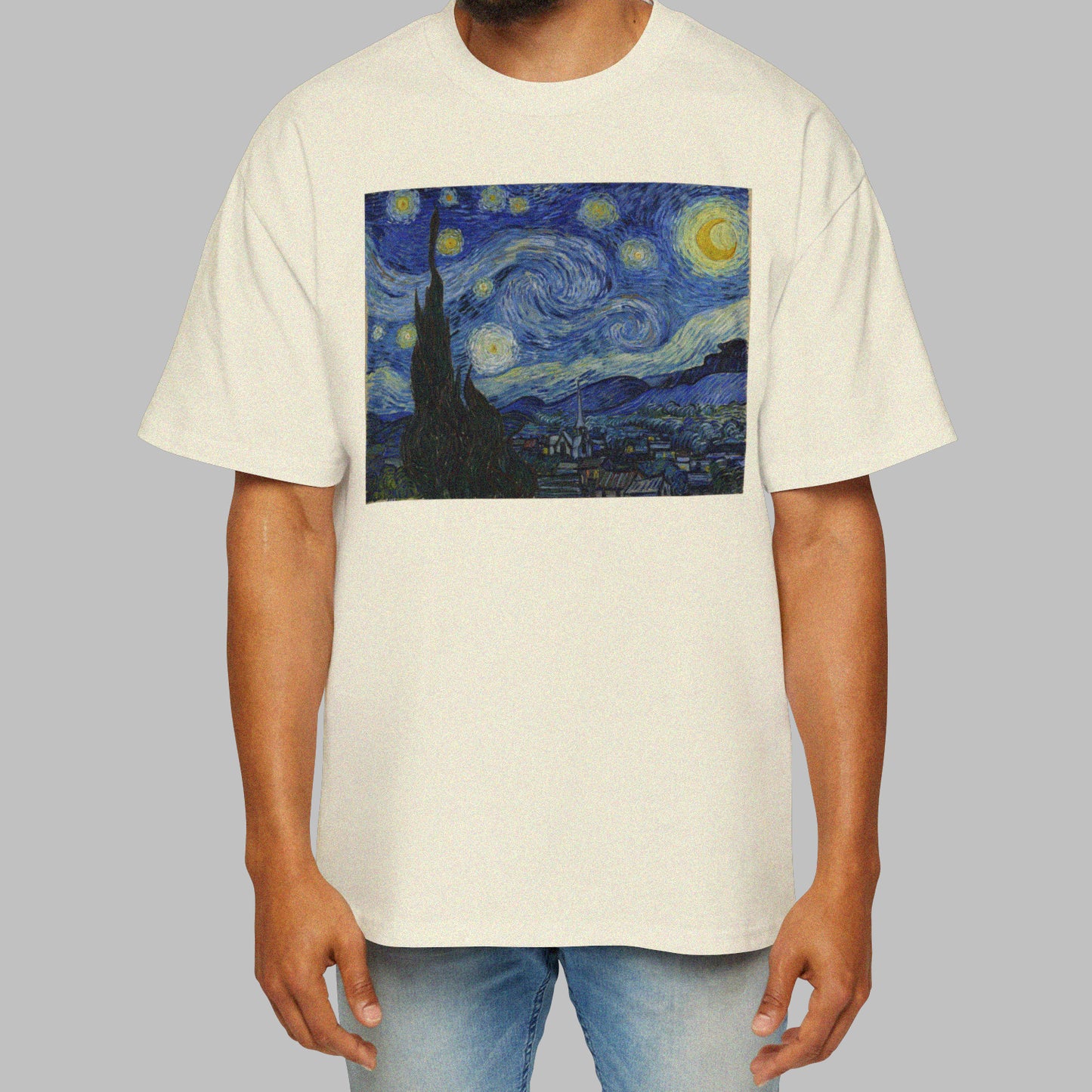 Polera Unisex Algodón - Noche Estrellada Van Gogh - Merken Prints