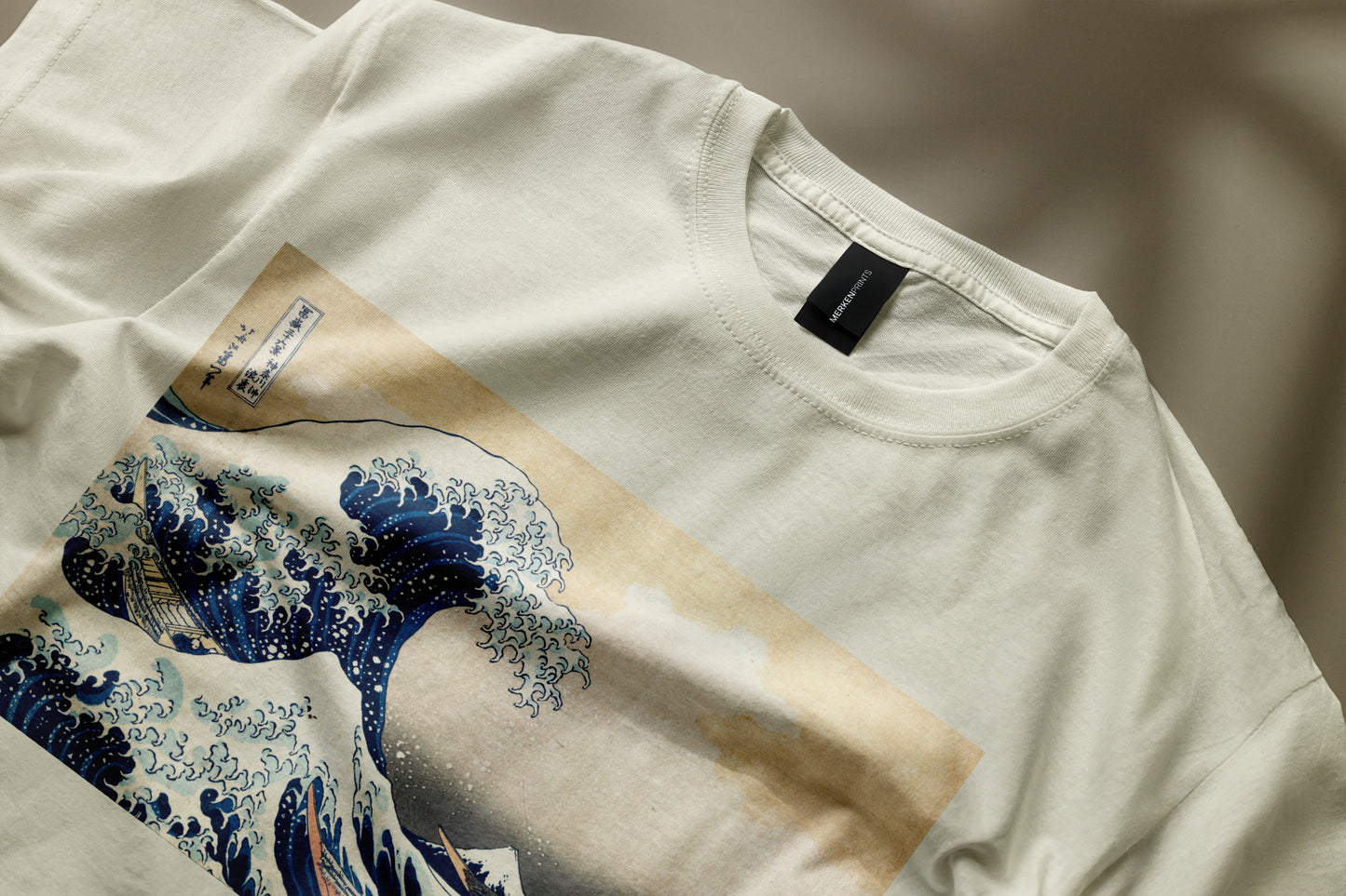 Polera Algodón Unisex - La Gran Ola Hokusai - Merken Prints