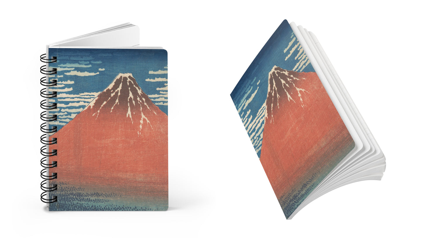 Libreta A5 120 páginas - Fuji Rojo - Merken Prints