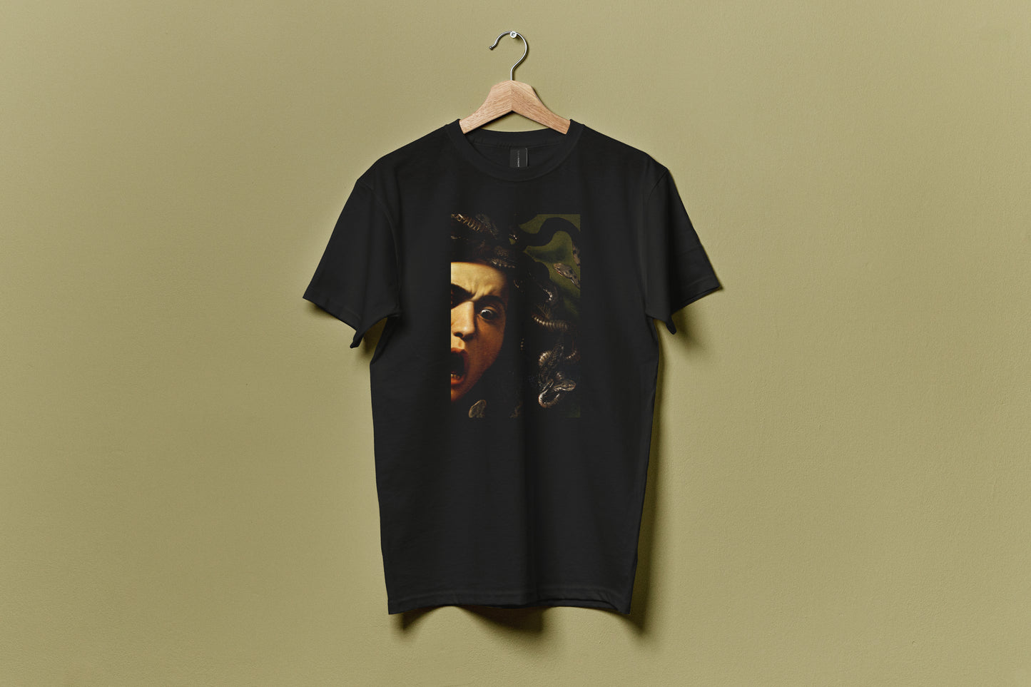 Polera Unisex Algodón - Medusa Caravaggio - Merken Prints