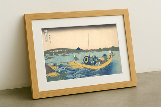 Atardecer en el Puente Ryōgoku - Fine Art Print