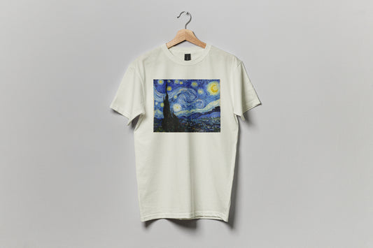Polera Unisex Algodón - Noche Estrellada Van Gogh - Merken Prints 