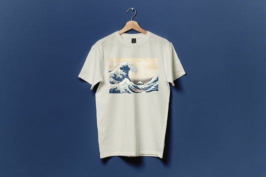 Polera Algodón Unisex - La Gran Ola Hokusai - Merken Prints 