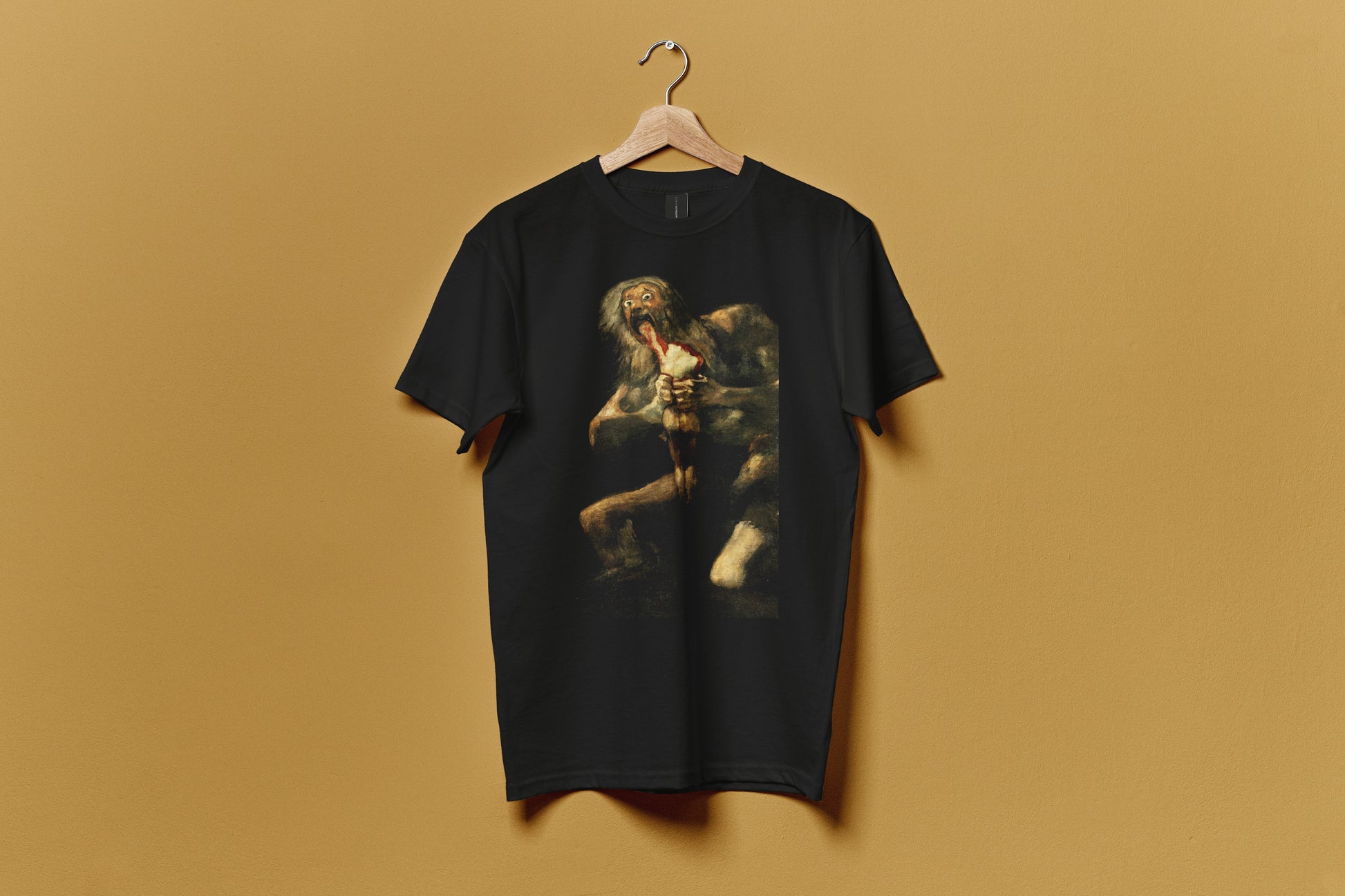 Polera Unisex Algodón - Saturno Goya - Merken Prints 