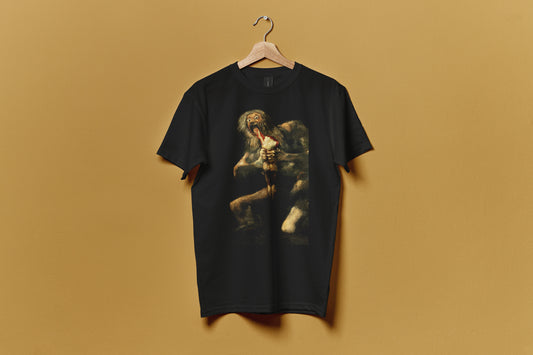 Polera Unisex Algodón - Saturno Goya - Merken Prints 